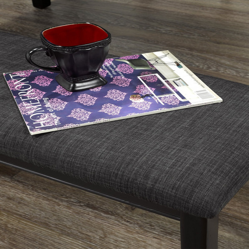 Accent Bench, Gray / Black
