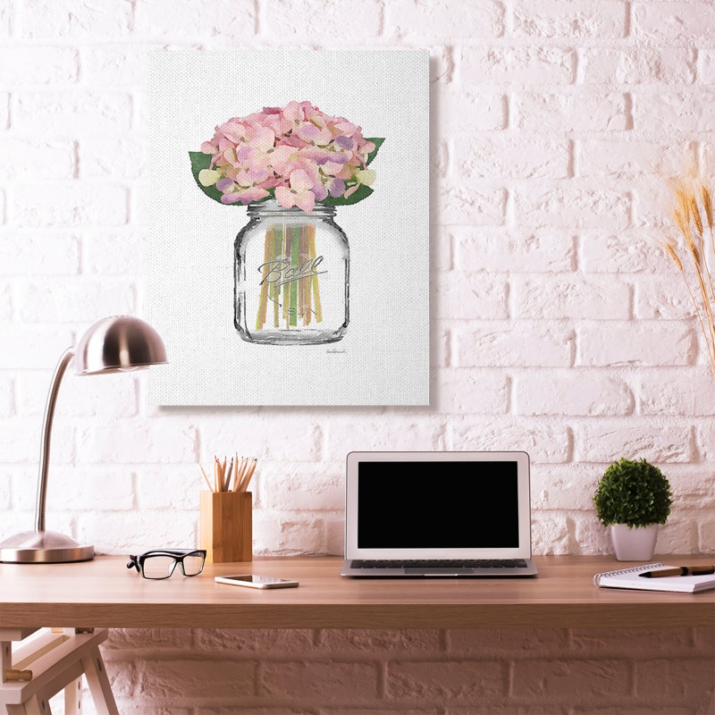 « mode motif fleur rose », impression sur toile, H 48 po x l 36 po, Toile tendue