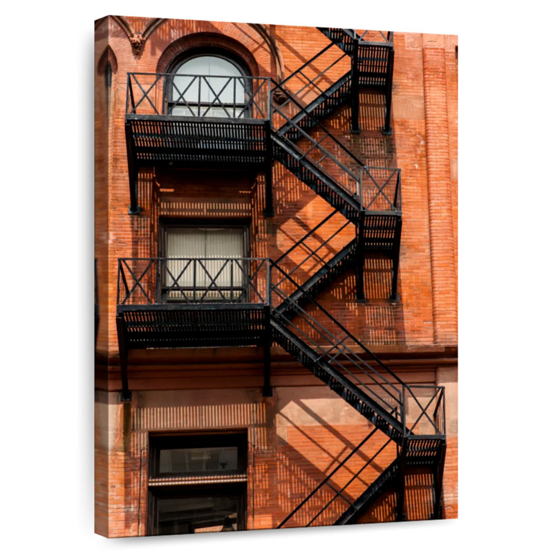 Lilie Building Emergency Stairs, 51" H x 34" W