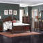 Élégante table de chevet 1pc de 3 tiroirs avec finition cerisier et meubles de chambre à coucher traditionnels