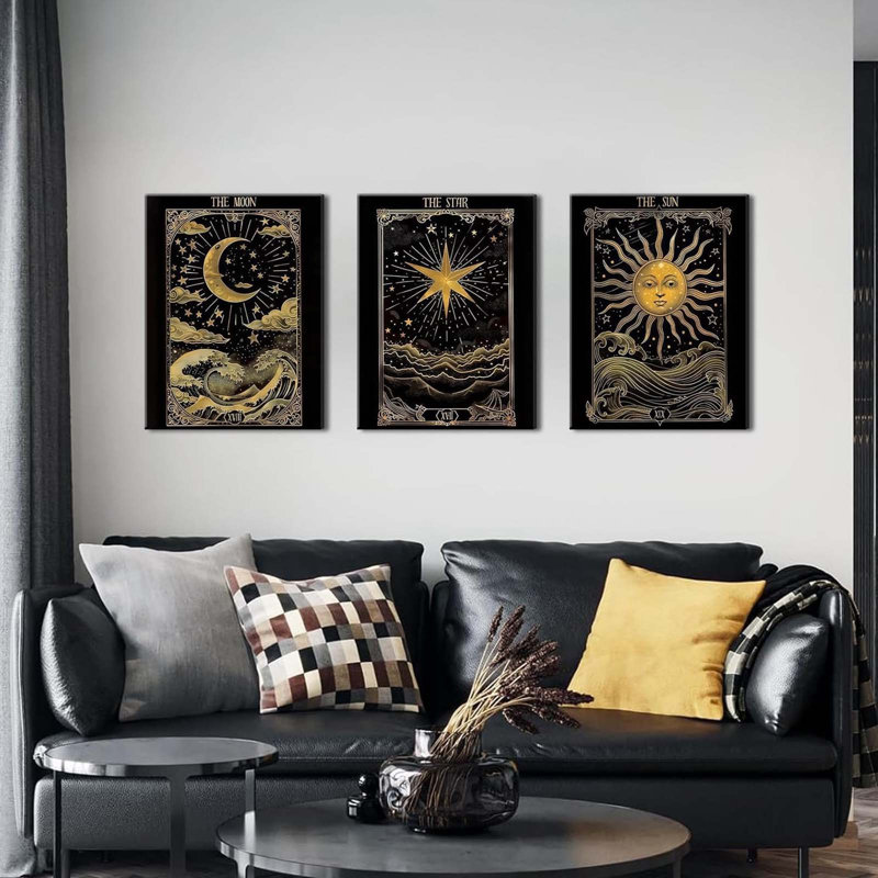3 Piece Wrapped Canvas Print, 60 cm H x 40 cm W