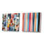 Cityscape Lines Striped Pattern II - ensemble de 2 collages carrés abstraits-102162503-102162505
