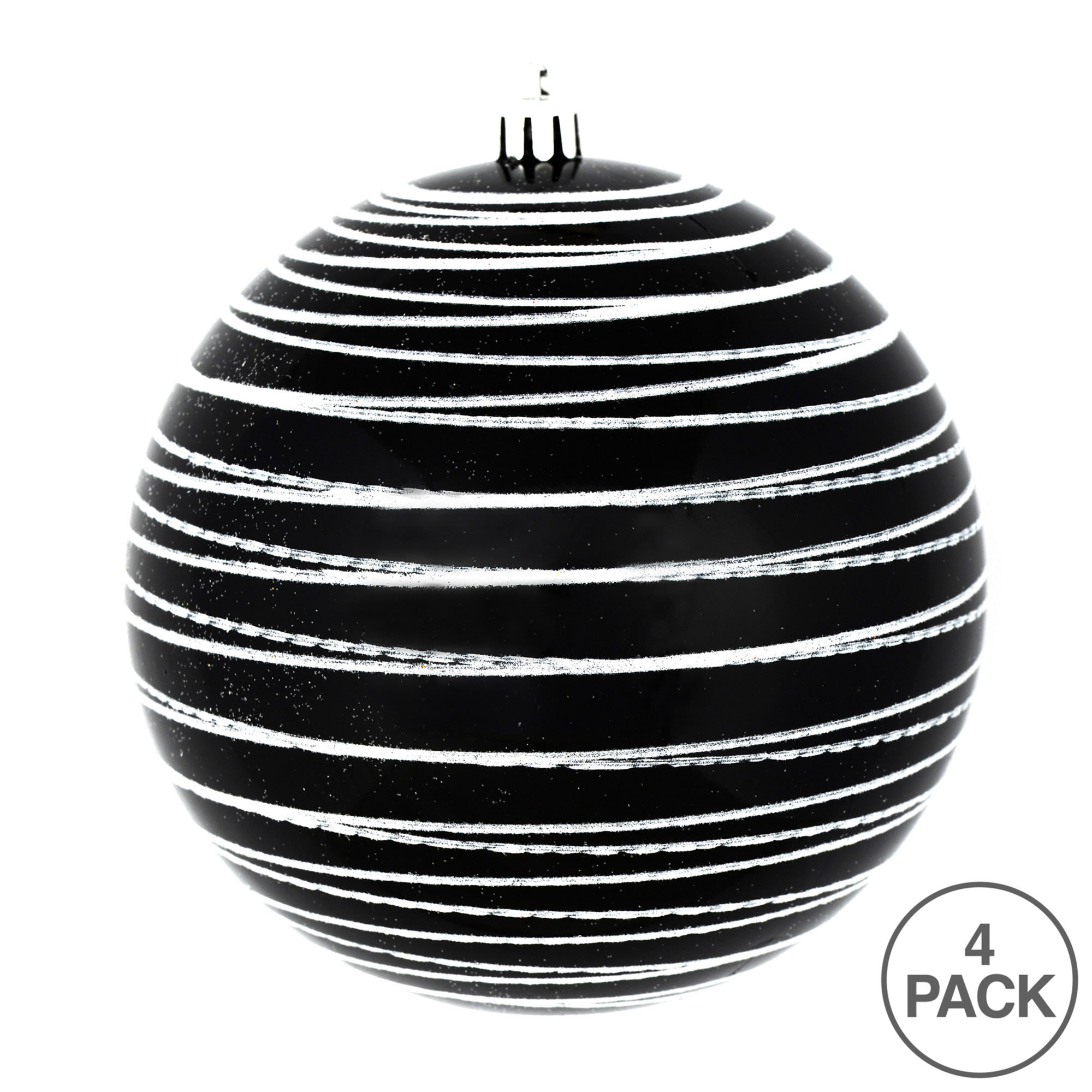 Candy Finish Ball Ornament, Black