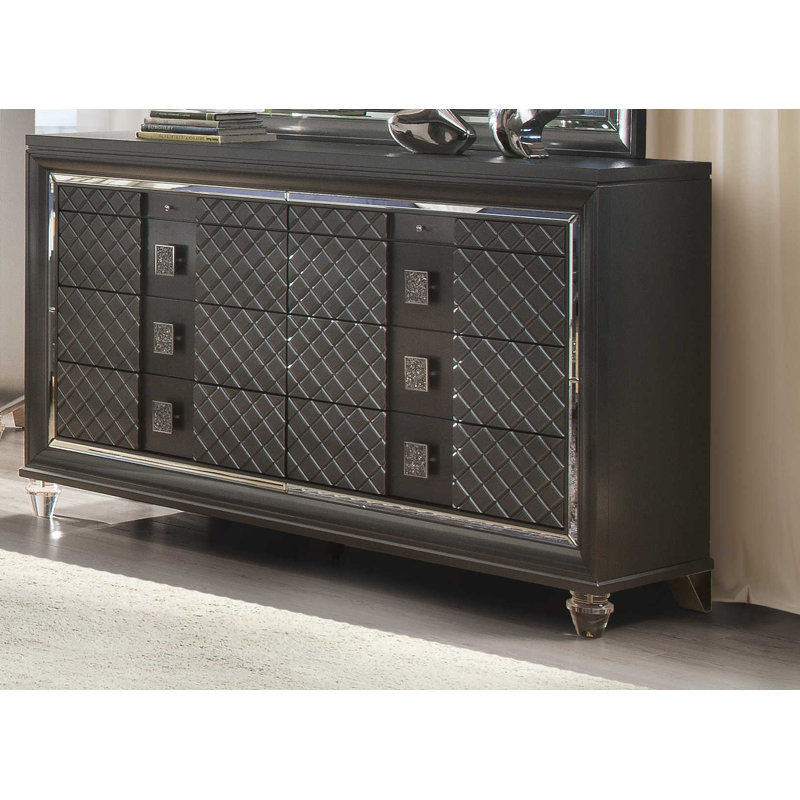 Commode double 8 tiroirs Zyshonne