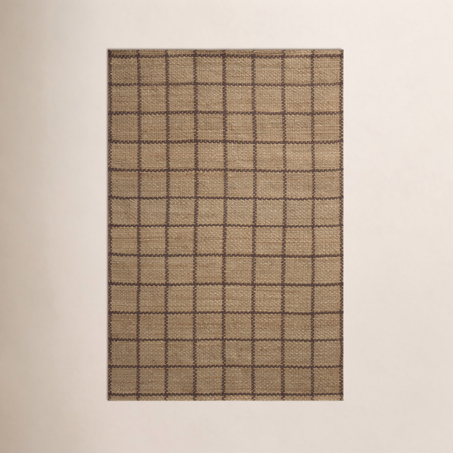Fletcher Natural / Brown Area Rug, Rectangle 5' x 7'6"