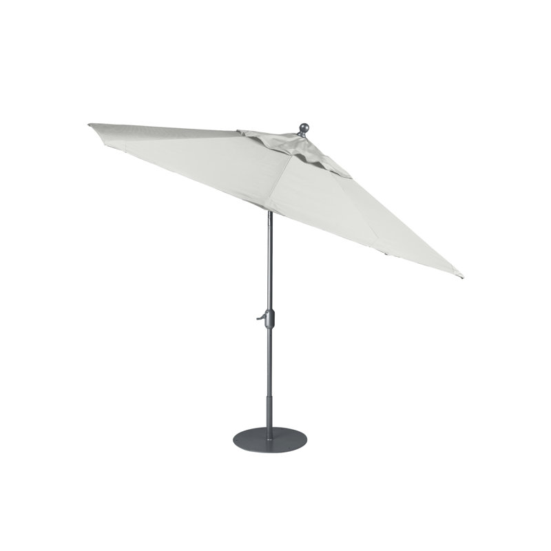 Parasol de marché 8' Portofino, Graphite, Toile Sunbrella bleu saphir