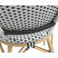 Chaises de salle à manger d'extérieur avec accoudoirs Altesa, chaises de patio de style bistro français avec rotin PE pour jardin-117316554