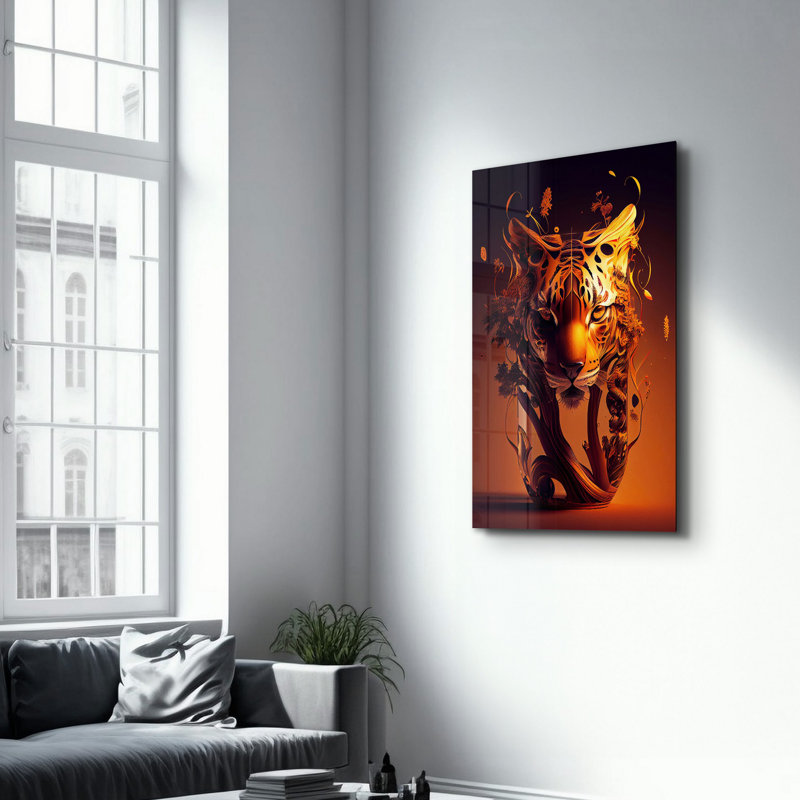 Peinture décorative en verre trempé