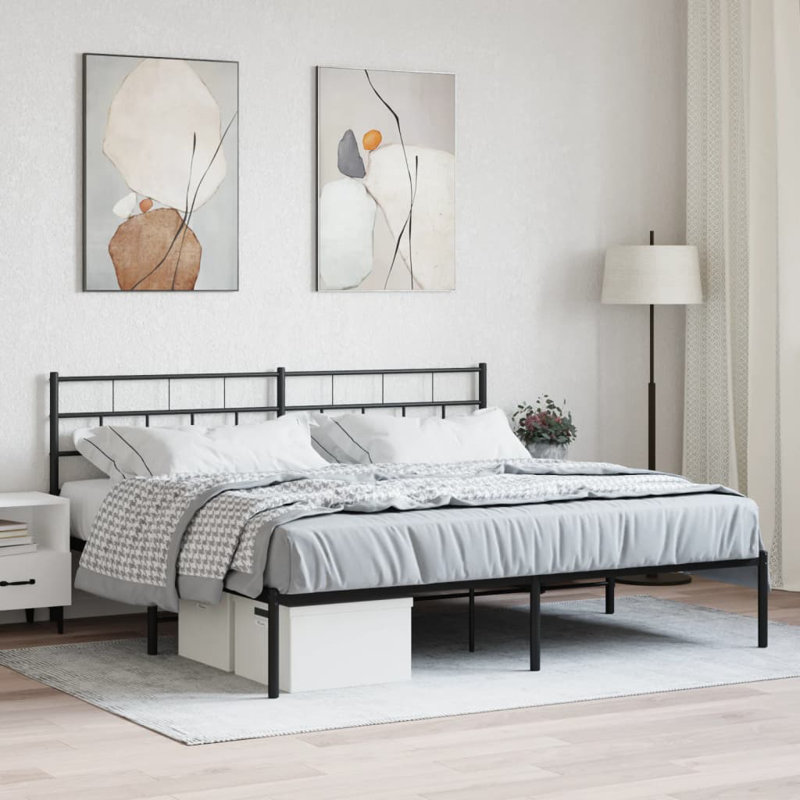 Naome Metal Bed, Black, 180 x 200cm