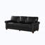 Classic Living Room Round Arm Sofa-2080612561