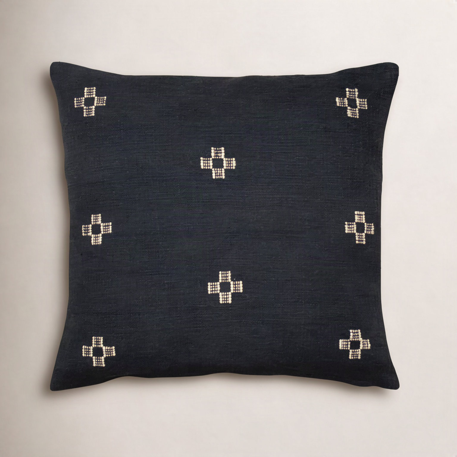 20" x 20" Cotton Pillow Cover, Black