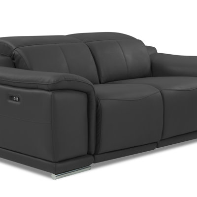 Causeuse inclinable en cuir Global United