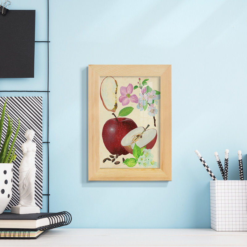 Apple & Blossom Study I " Apple & Blossom Study I ", 5" H x 7" W x 1" D, Natural