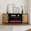  Meuble télé 68 po Carina, meuble audio-vidéo avec crédence de rangement et foyer électrique inclus Carina-1034500072