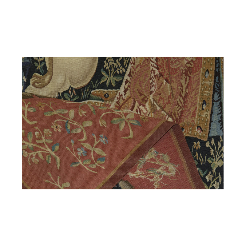 Hand-Knotted High-Quality Red/Green/Beige Area Rug