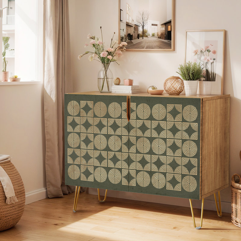 35'' Sideboard, Rhombus Dark Green