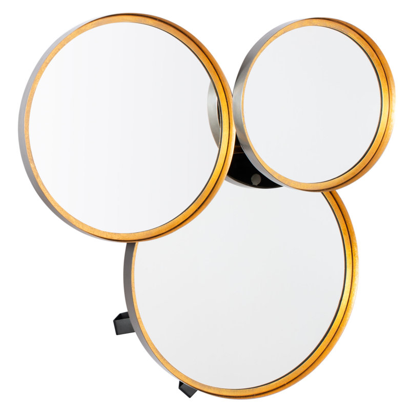 Effiom Mirror, Gold/Black