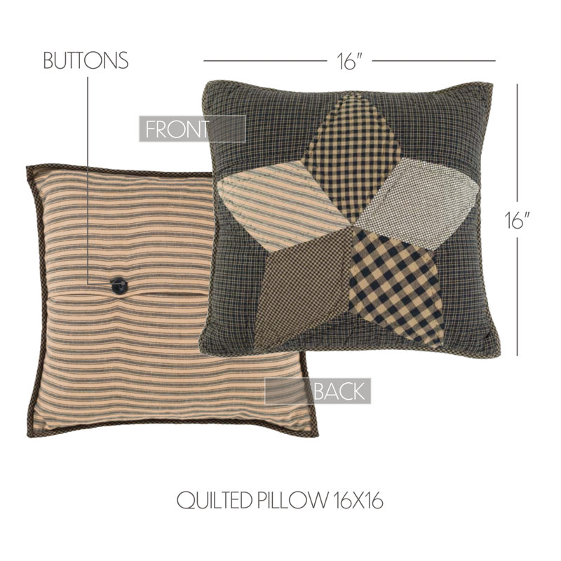 Housse de coussin en coton Farmhouse Star
