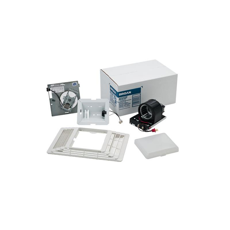 Ventilateur de salle de bain 70 cfm avec chauffage et éclairage