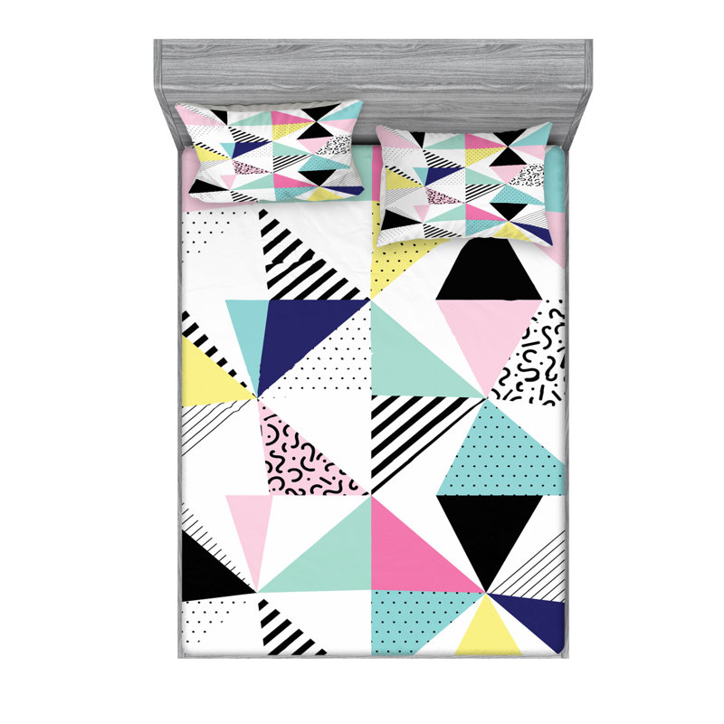 Microfiber Sheet Set, Queen Sheet Set with Fitted Sheet