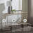 Hanriette 52'' Glass Top Console Table-1091104820