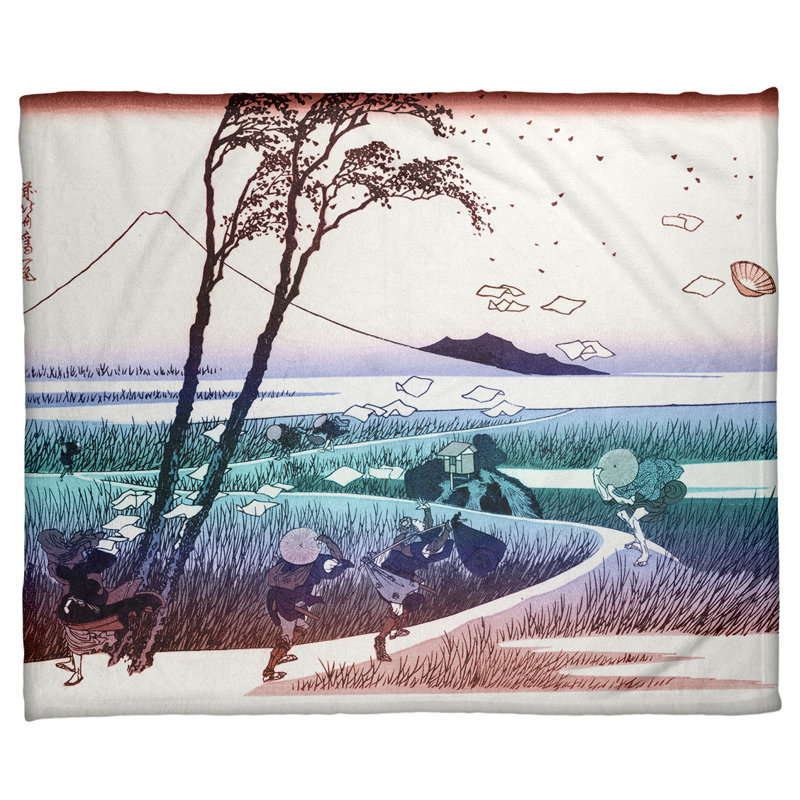  Jeté polaire Ejiri in Suruga, Rouge / Bleu