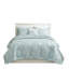 King Cotton Reversible Embroidered Quilt Set With Throw Pillow, Coastal Design For /Cal King Beds