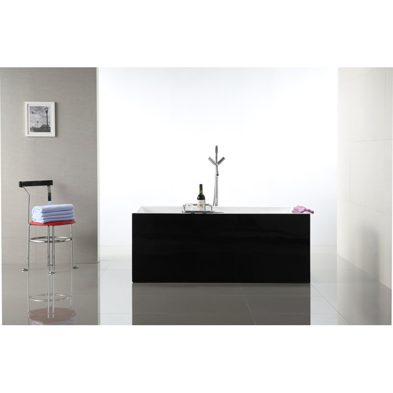 Toulouse 59.1'' x 29.5'' Soaking Acrylic Bathtub