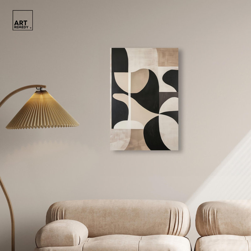 «Disc Dynamics Canvas Geometric Abstract» par , H 30 po x l 20 po, Toile tendue