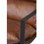 Upholstered Full Grain Leather With Footstool Accent Chair-327703366