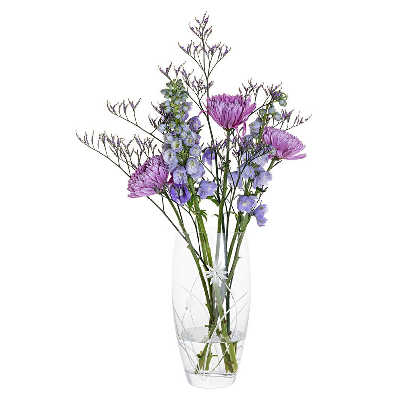 Glitz Clear 26Cm Glass Table Vase