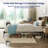 Platform Metal Bed Frame with RGB Lights and 2-Tier Storage Wooden Headboard-1140092289