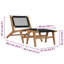 Chaise de patio en teck Villard