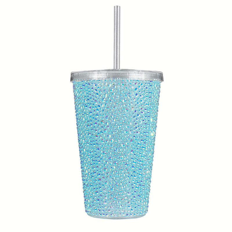 Verre large Strass, AquaIridescent