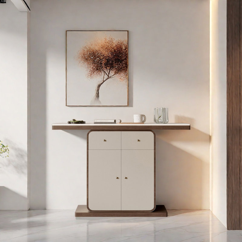 Console moderne et multifonctionnelle, H 33,46 po x l 62,99 po x P 13,78 po