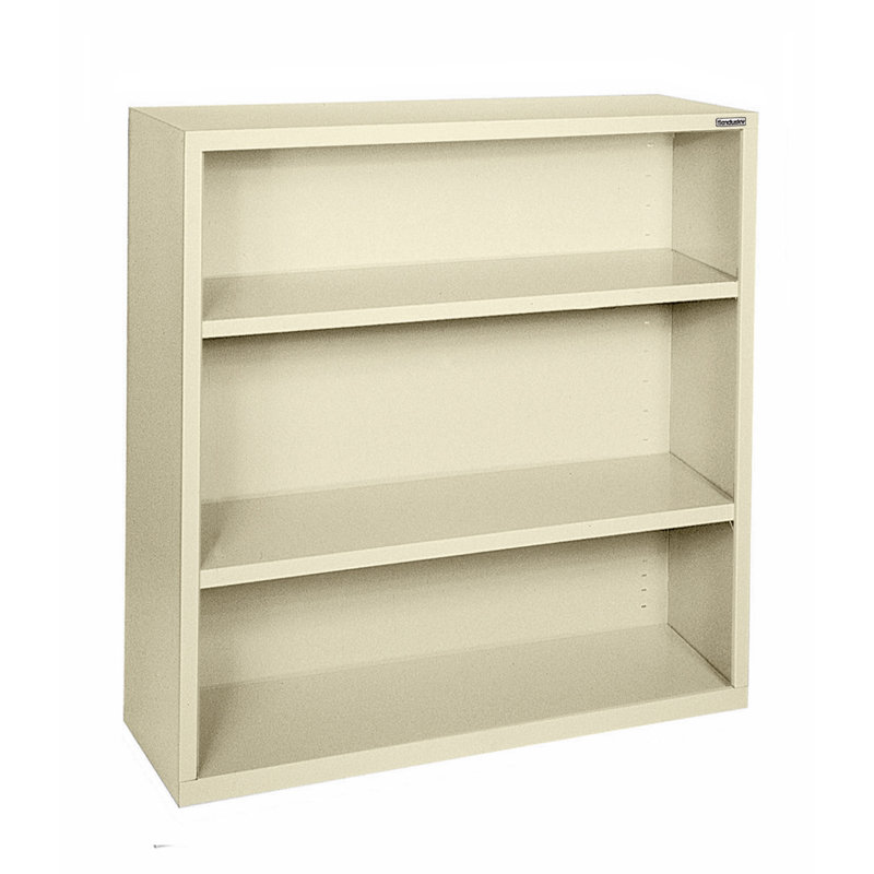 Bookcase, Putty, 42" H x 46" W x 18" D