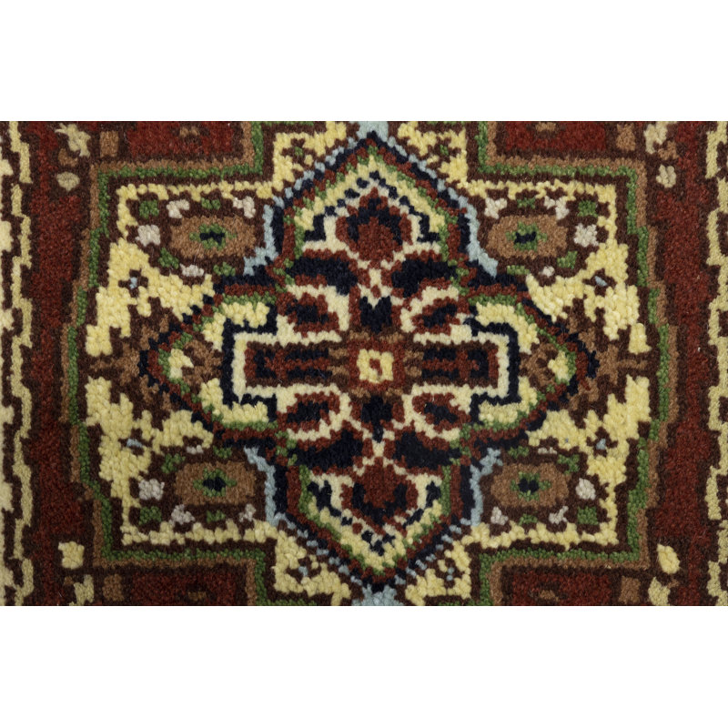 Katherine Oriental Handmade Hand-Knotted Rectangle 2'1" x 3' Wool Area Rug in Orange/Rust/Red