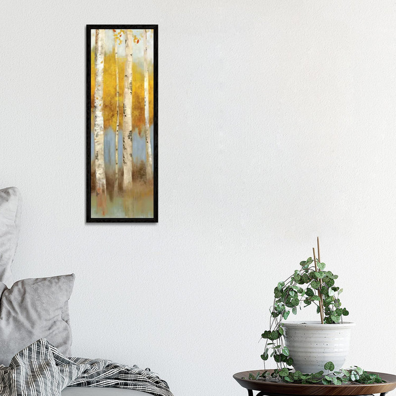 Promise I by Allison Pearce - Panoramic Painting on Canvas, 30.48 cm H x 91.44 cm W, Black Framed Canvas