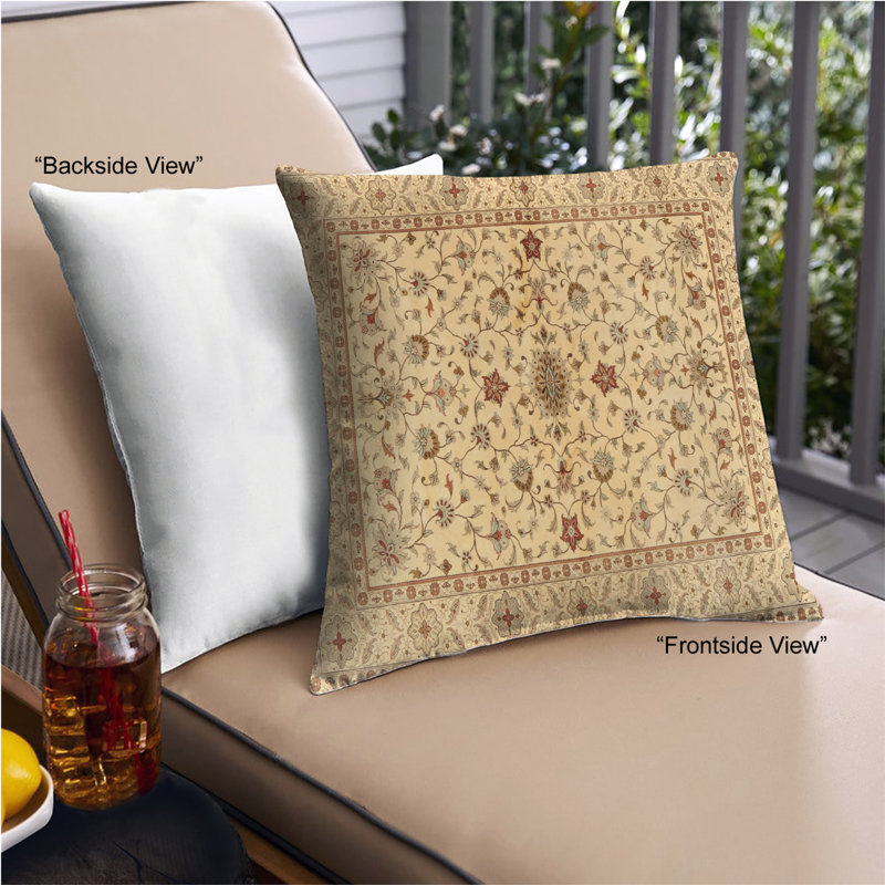 Floral Throw Pillow, Synthetic