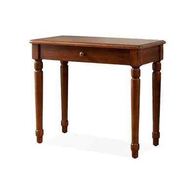 Light chestnut color Rectangular Solid Wood Writing desk with drawers desk