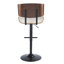 Tabouret de bar pivotant à hauteur réglable Aliane-1341354896