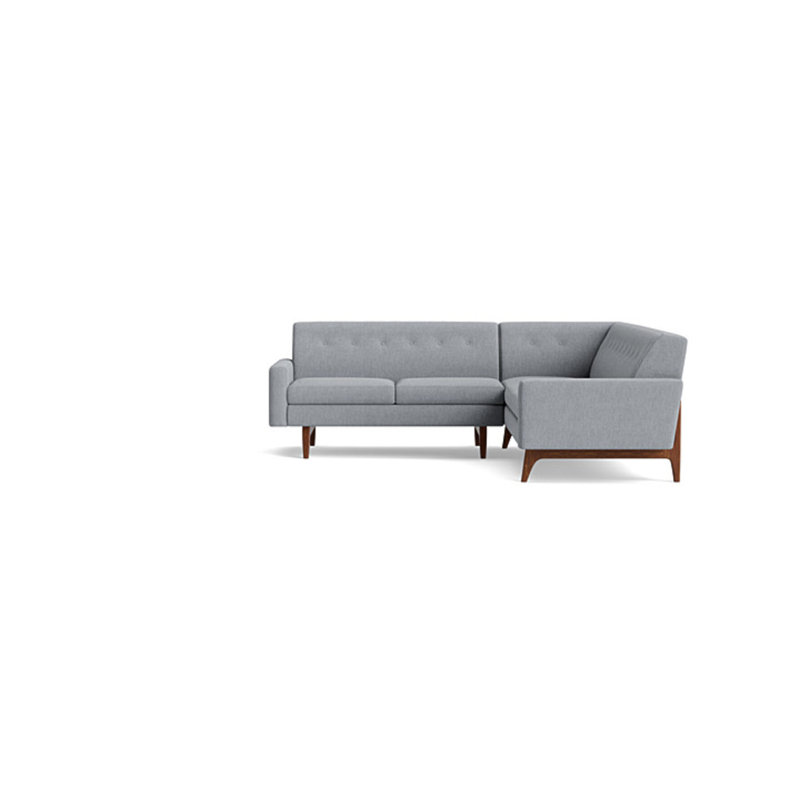 Tyler Sectional, Right Hand Facing, Performance Weave - Zinc