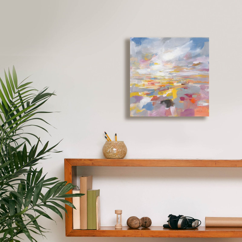 «A Colorful Land» par Danhui Nai, art mural sur toile, H 12 po x l 12 po