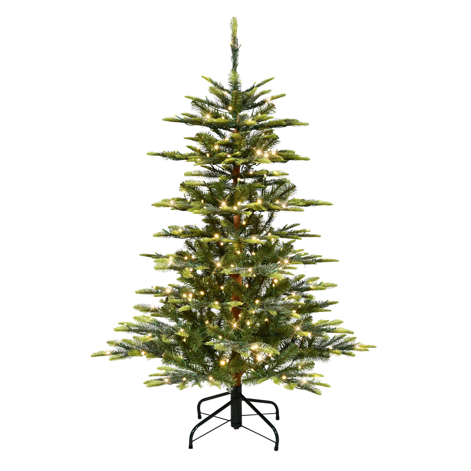 4.5' Pre-Lit Artificial Aspen Fir Tree with Dual-Color LED Lights
