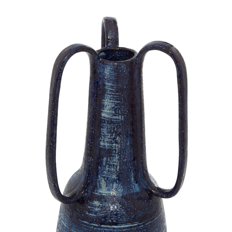  Vase de table intérieur / extérieur bleu 17 po