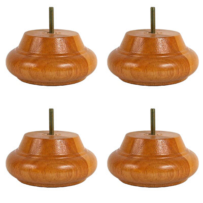 Leg Daddy 2-1/2" Bun Wood Sofa Leg
