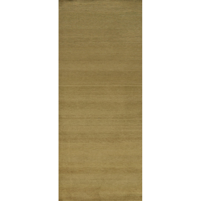 Tapis vert moderne Gabbeh 3 x 9