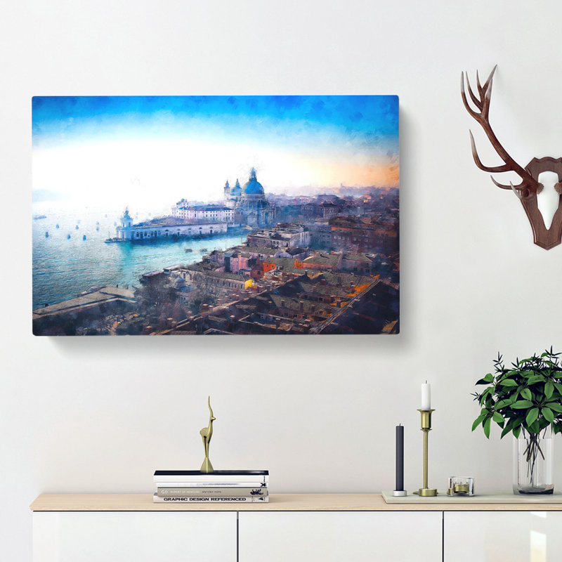 Venice Italy Skyline - Wrapped Canvas Painting, 50cm H x 76cm W x 3cm D