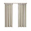 Plaid Faux Leather Tab Top Curtain Panel With Fleece Lining(Only 1 Pc Panel)-1670564662