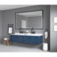 Miroir rectangulaire de salle de bain brouillard encadré noir